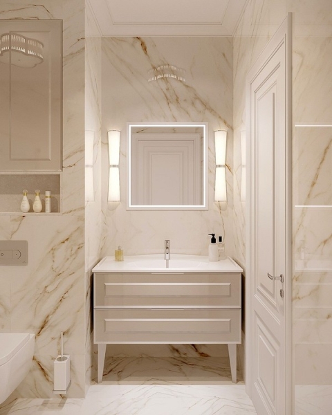 Бежевая ванная: правила оформления, варианты палитры и 70 стильных фото