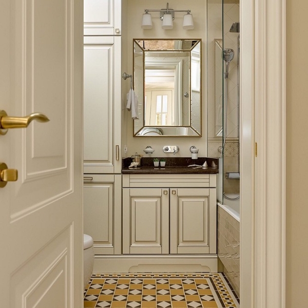 Бежевая ванная: правила оформления, варианты палитры и 70 стильных фото