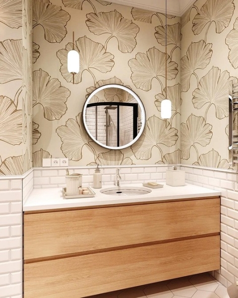 Бежевая ванная: правила оформления, варианты палитры и 70 стильных фото