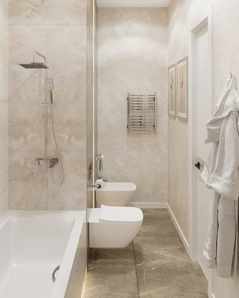 Бежевая ванная: правила оформления, варианты палитры и 70 стильных фото