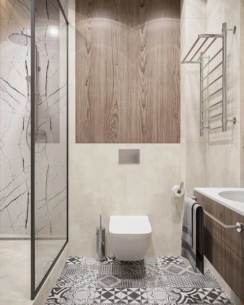 Бежевая ванная: правила оформления, варианты палитры и 70 стильных фото