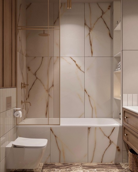 Бежевая ванная: правила оформления, варианты палитры и 70 стильных фото
