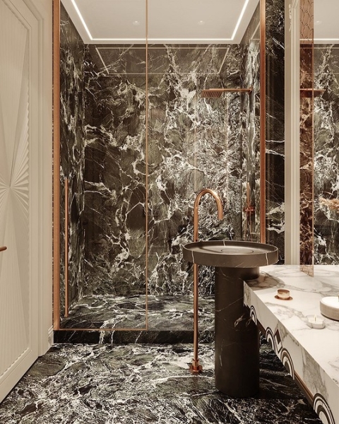 Бежевая ванная: правила оформления, варианты палитры и 70 стильных фото