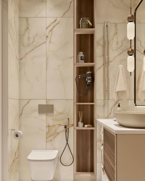 Бежевая ванная: правила оформления, варианты палитры и 70 стильных фото