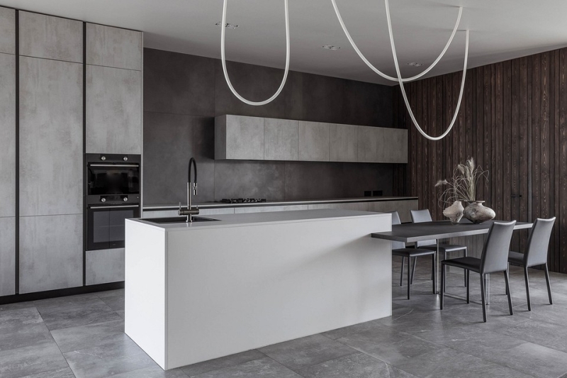 
                                Чистый минимализм: загородный дом в Ростове-на-Дону для семьи с ребенком                            