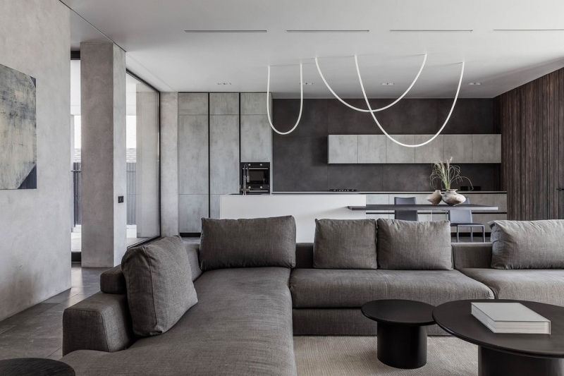 
                                Чистый минимализм: загородный дом в Ростове-на-Дону для семьи с ребенком                            