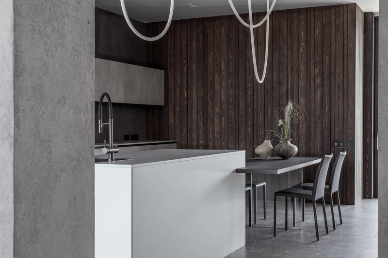 
                                Чистый минимализм: загородный дом в Ростове-на-Дону для семьи с ребенком                            