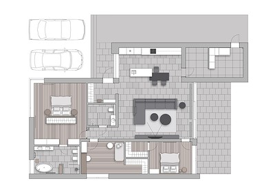 
                                Чистый минимализм: загородный дом в Ростове-на-Дону для семьи с ребенком                            