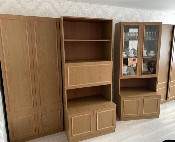 Что делать со старой мебельной стенкой? 7 крутых примеров (фото до и после)