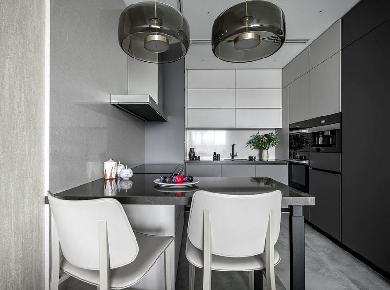 
                                Дизайн кухни-гостиной: особенности зонирования, примеры планировок и 118 фото в разных стилях                            