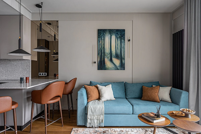 
                                Дизайн кухни-гостиной: особенности зонирования, примеры планировок и 118 фото в разных стилях                            