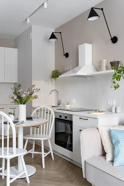 
                                Дизайн кухни-гостиной: особенности зонирования, примеры планировок и 118 фото в разных стилях                            