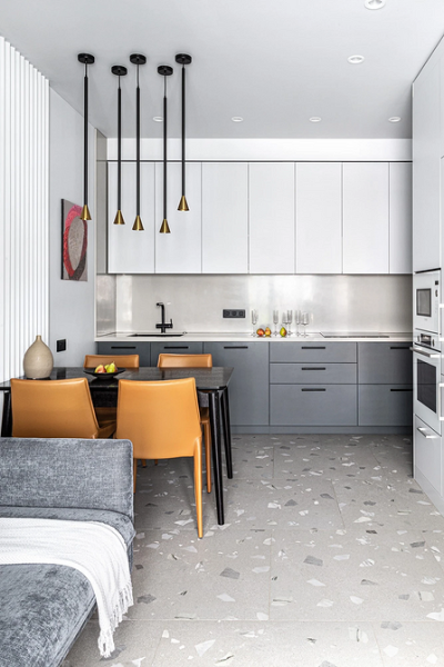 
                                Дизайн кухни-гостиной: особенности зонирования, примеры планировок и 118 фото в разных стилях                            