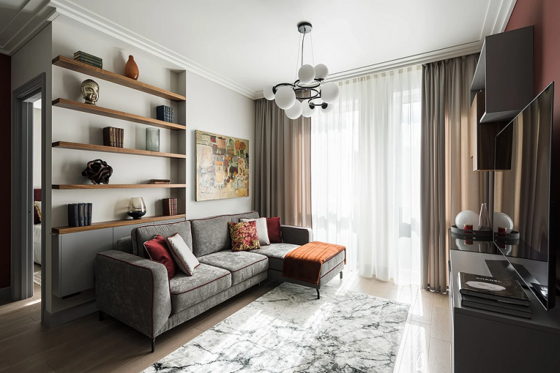 
                                Дизайн кухни-гостиной: особенности зонирования, примеры планировок и 118 фото в разных стилях                            