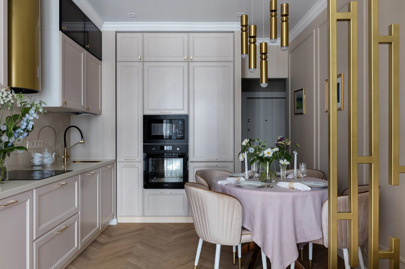 
                                Дизайн кухни-гостиной: особенности зонирования, примеры планировок и 118 фото в разных стилях                            