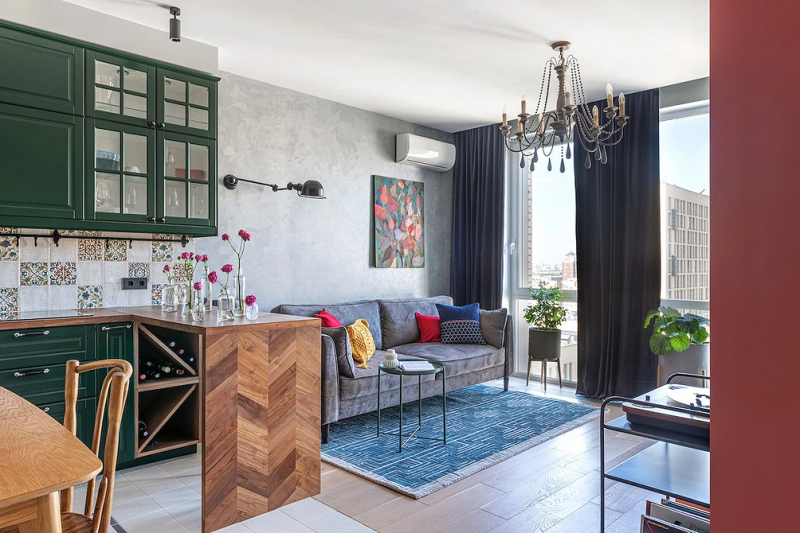 
                                Дизайн кухни-гостиной: особенности зонирования, примеры планировок и 118 фото в разных стилях                            