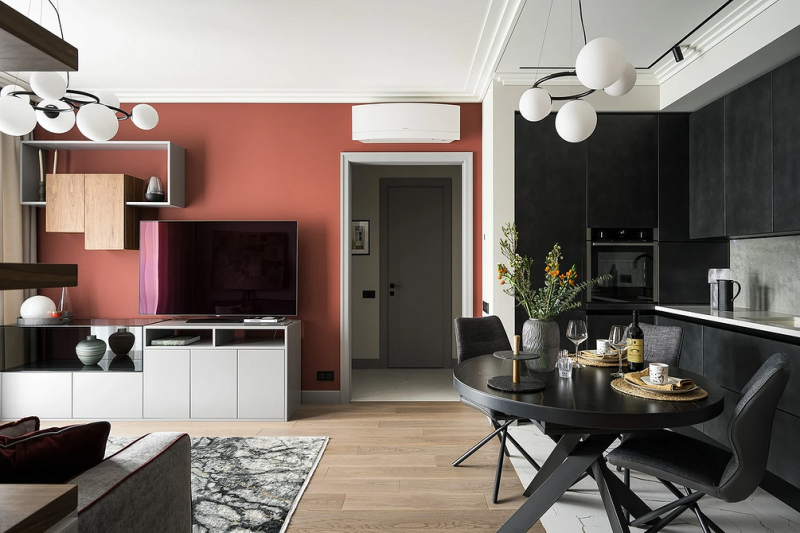 
                                Дизайн кухни-гостиной: особенности зонирования, примеры планировок и 118 фото в разных стилях                            