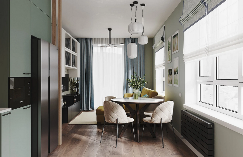 
                                Дизайн кухни-гостиной: особенности зонирования, примеры планировок и 118 фото в разных стилях                            