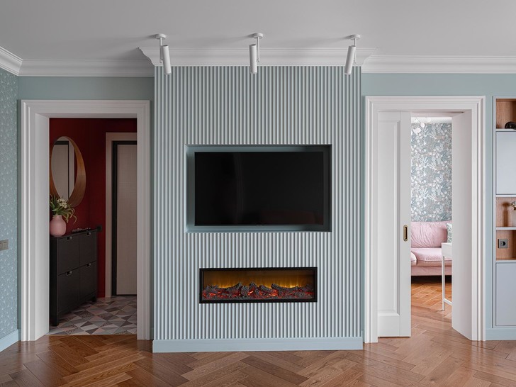 Красочная квартира 67,5 м² в стиле современной классики