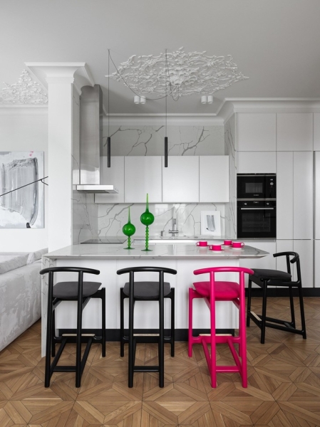 Квартира 140 м² с элементами французской классики