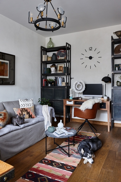 Квартира 73 м² в скандинавском стиле с элементами лофта