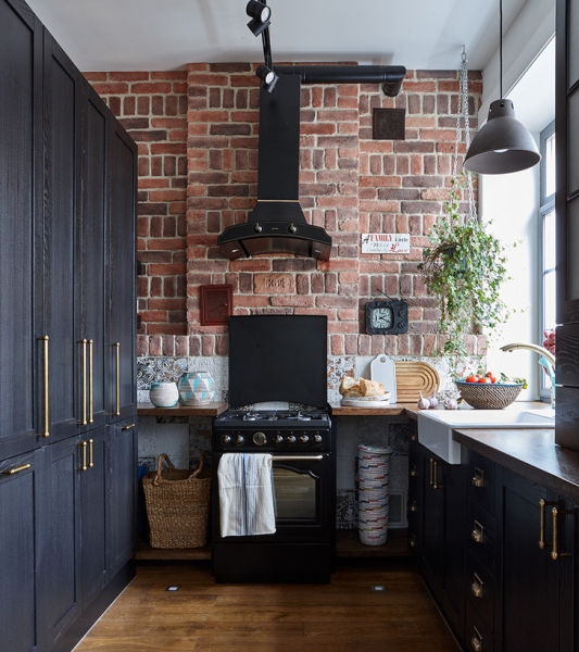 Квартира 73 м² в скандинавском стиле с элементами лофта