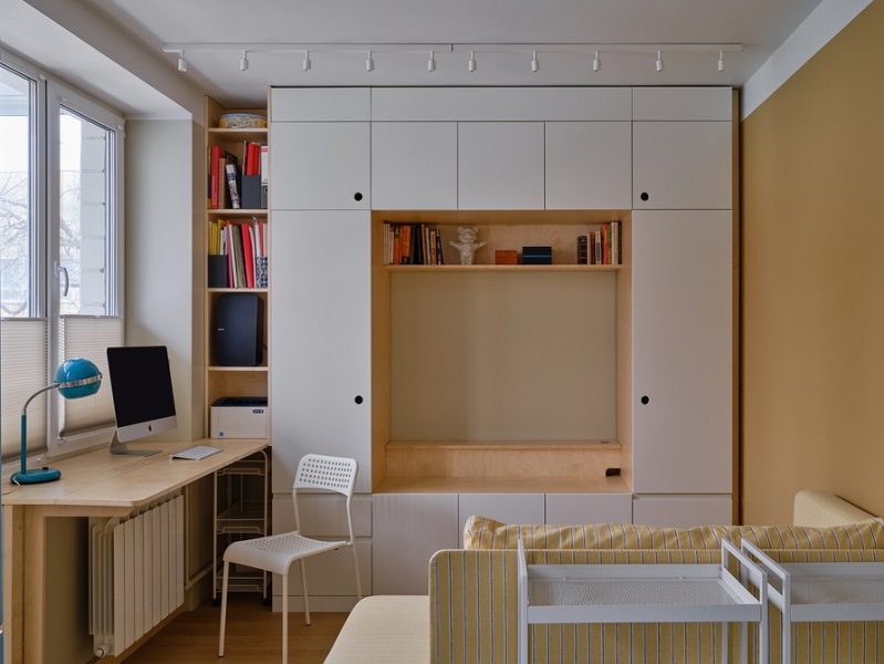 Самая функциональная хрущевка! Квартира 29 кв.м, в которой есть все (фото до и после)