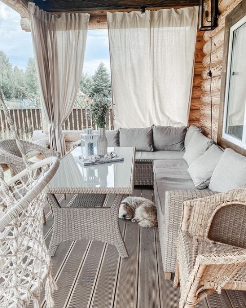 Словно на курорте: 6 красивых террас и веранд в России (55 фото!)