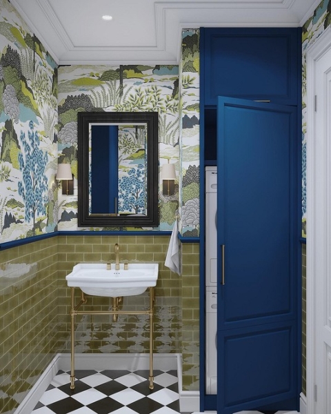 Сочетание плитки в ванной: как скомбинировать разные цвета и фактуры для гармоничного интерьера (97 фото)