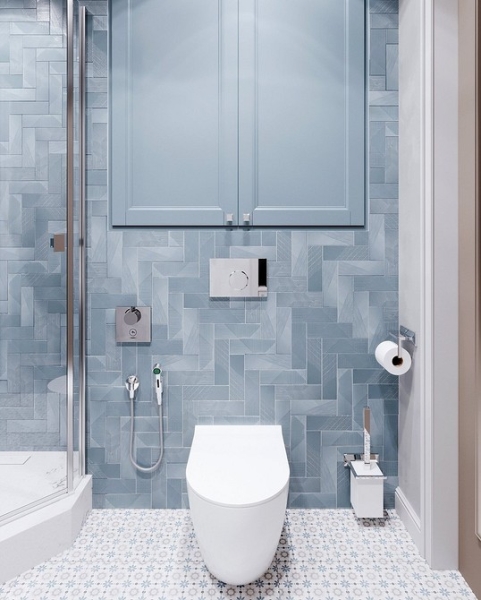 Сочетание плитки в ванной: как скомбинировать разные цвета и фактуры для гармоничного интерьера (97 фото)