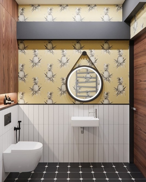 Сочетание плитки в ванной: как скомбинировать разные цвета и фактуры для гармоничного интерьера (97 фото)