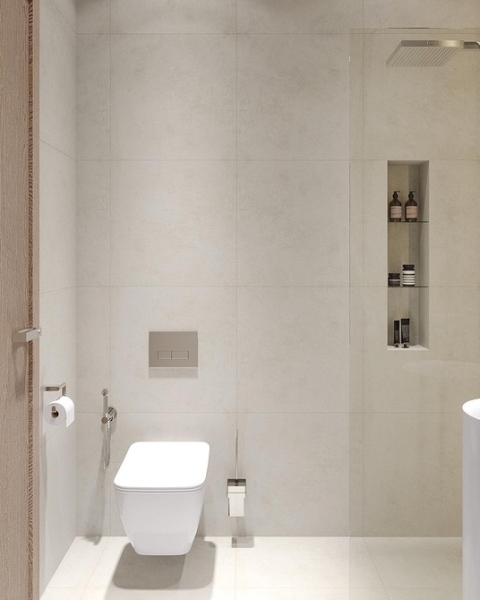 Сочетание плитки в ванной: как скомбинировать разные цвета и фактуры для гармоничного интерьера (97 фото)