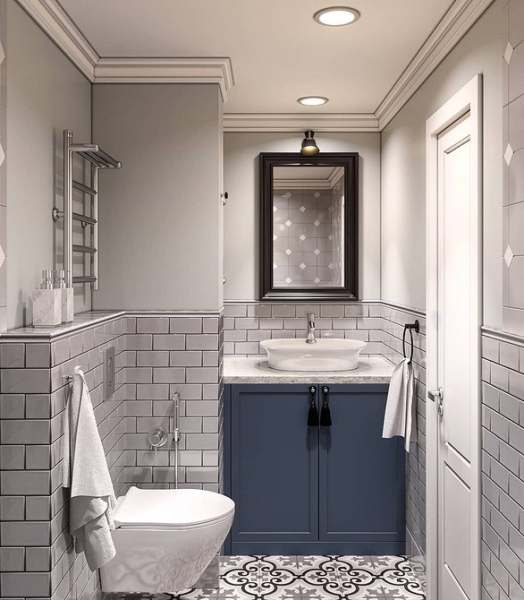 Сочетание плитки в ванной: как скомбинировать разные цвета и фактуры для гармоничного интерьера (97 фото)