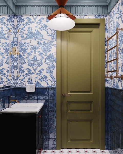 Сочетание плитки в ванной: как скомбинировать разные цвета и фактуры для гармоничного интерьера (97 фото)