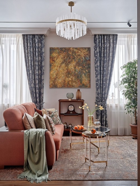 
                                Время пожить для себя: просторная квартира для интеллигентной семейной пары                            