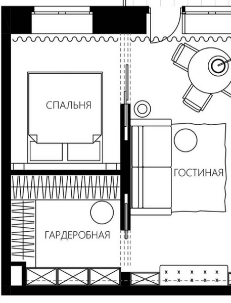 
                                Дизайн спальни в хрущевке: правила оформления, подходящие стили и варианты зонирования (80 фото)                            