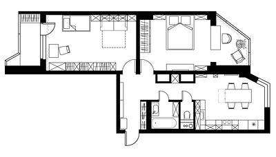 
                                До и после: как дизайнер переделала двушку в типовой панельке для семьи с детьми                             