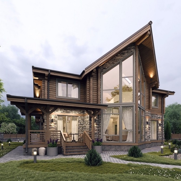 
                                Дом с мансардой: плюсы и минусы, важные нюансы, 5 готовых проектов профи, 108 фото                            