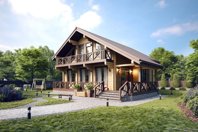 
                                Дом с мансардой: плюсы и минусы, важные нюансы, 5 готовых проектов профи, 108 фото                            