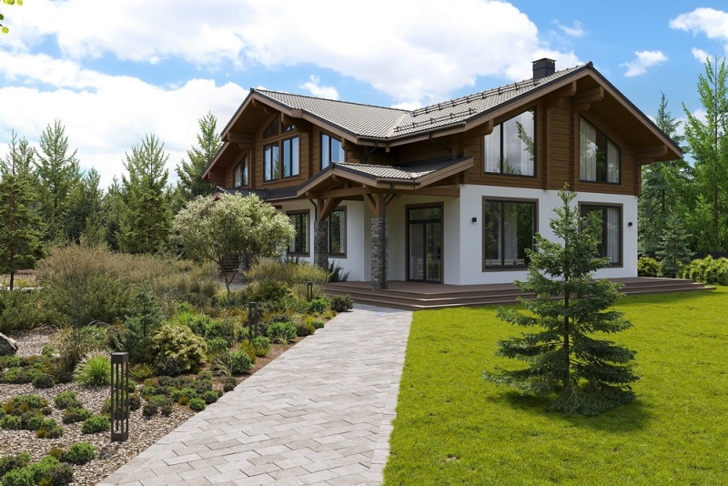 
                                Дом с мансардой: плюсы и минусы, важные нюансы, 5 готовых проектов профи, 108 фото                            