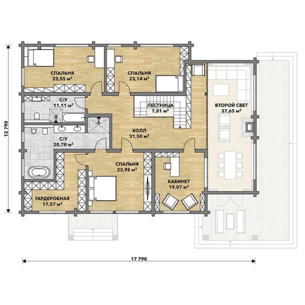 
                                Дом с мансардой: плюсы и минусы, важные нюансы, 5 готовых проектов профи, 108 фото                            