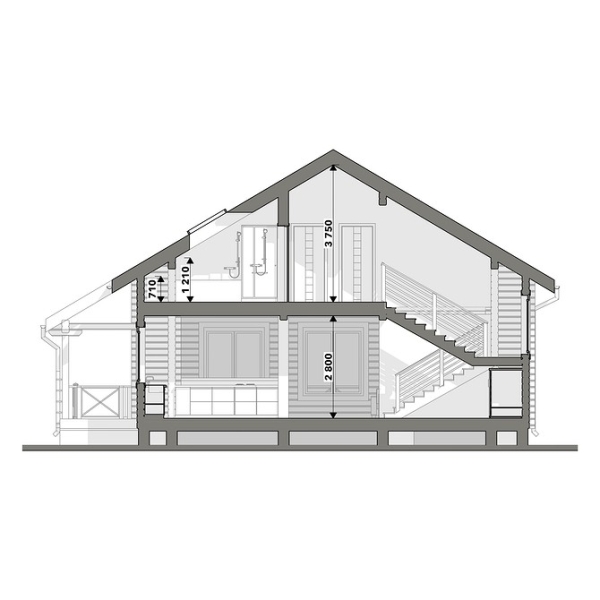 
                                Дом с мансардой: плюсы и минусы, важные нюансы, 5 готовых проектов профи, 108 фото                            