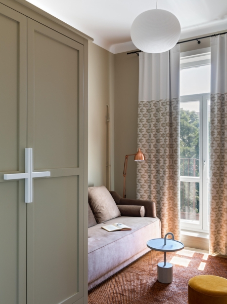 Эклектичная квартира 81 м² в доме 1950-х годов