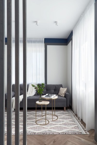 Яркая квартира 35,6 м² для семейной пары