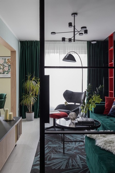 Как преобразить ремонт от застройщика и создать яркий интерьер: квартира в панельке для семьи