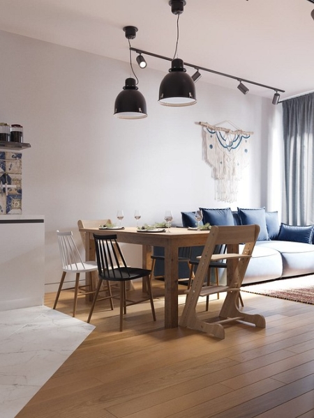 Кухня в скандинавском стиле: 6 правил создания и 100 фото