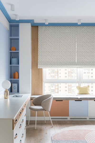 Квартира 104 м² в бежевых тонах в Челябинске