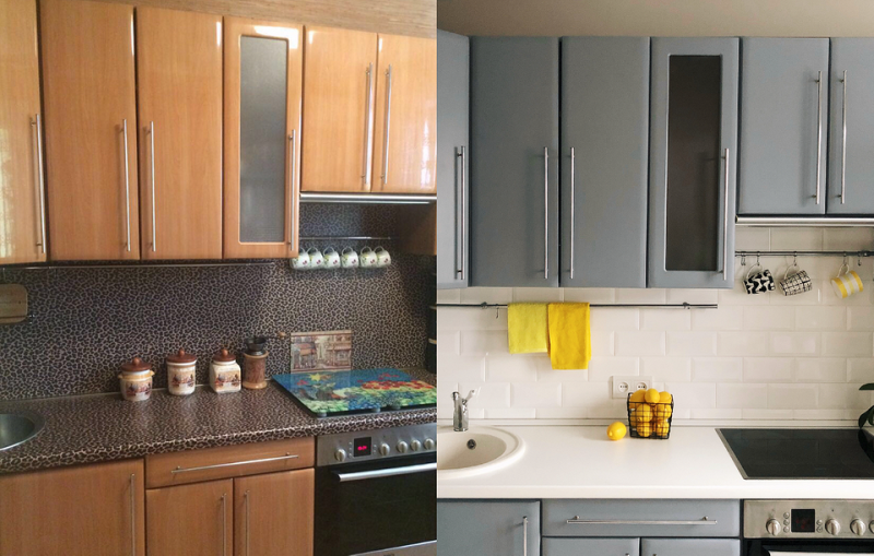 
                                Не тратьтесь на новую кухню! 7 вау-примеров, когда мебель перекрасили (фото до и после)                            