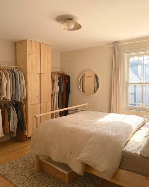 Вместо шкафа в спальне: 10 классных альтернатив