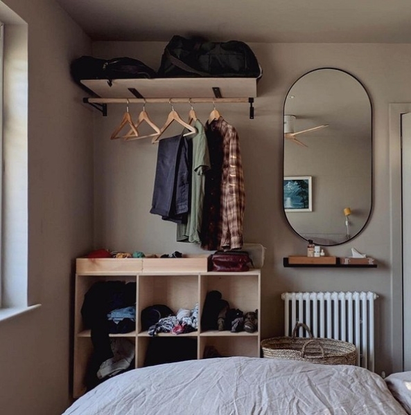 Вместо шкафа в спальне: 10 классных альтернатив